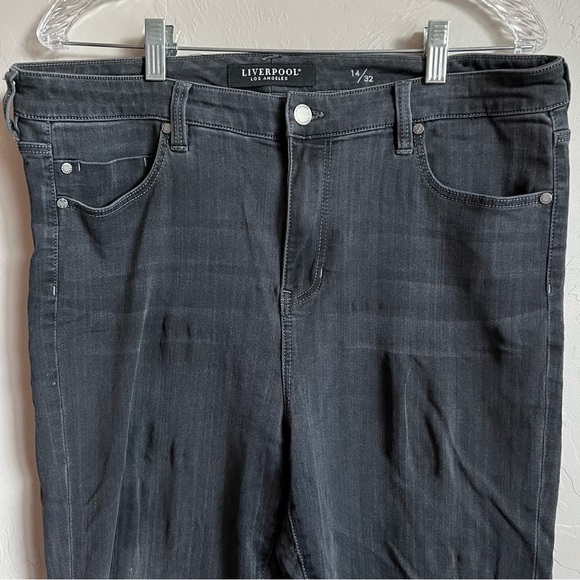 Liverpool Faded Black The High Ankle Skinny denim Jeans - Picture 3 of 12